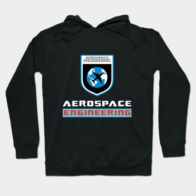 Best aerospace engineering text and logo Hoodie by PrisDesign99